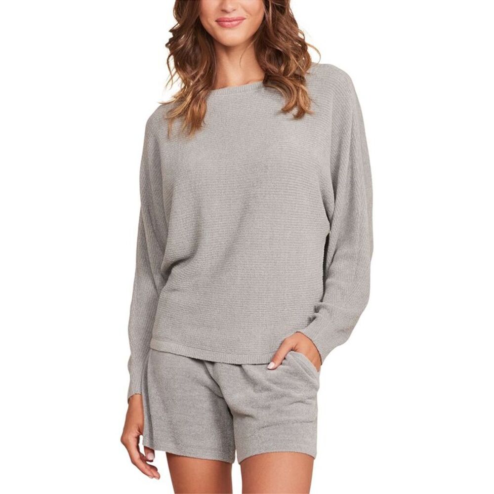 Barefoot Dreams Womens  Ribbed Dolman Pullover